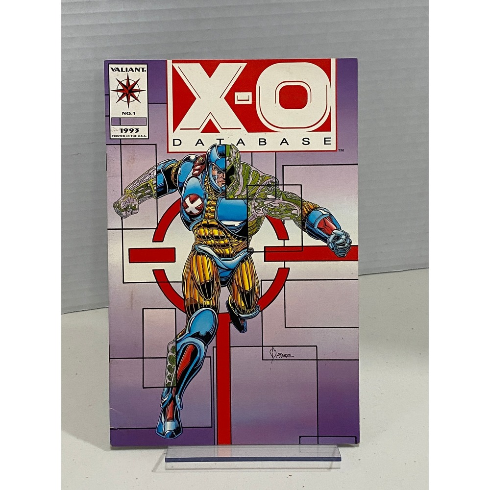 Valiant X-O Database Comic Book No. 1 1993 Vintage Collectible Good